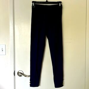 Janie and Jack front seamed fitted pants with cute button detail at cuff.